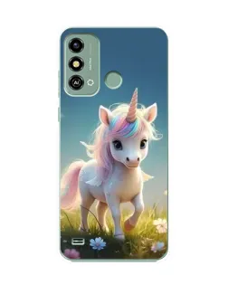 Чехол для ZTE Blade A53 с картинкой «Единорог на поляне» Чехол для ZTE Blade A53 с картинкой «Единорог на поляне»