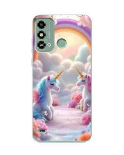 Чехол для ZTE Blade A53 с картинкой «Радуга и единороги» Чехол для ZTE Blade A53 с картинкой «Радуга и единороги»