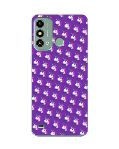 Чехол для ZTE Blade A53 с картинкой «Единороги на фиолетовом» Чехол для ZTE Blade A53 с картинкой «Единороги на фиолетовом»
