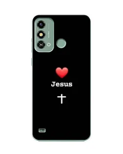 Чохол для ZTE Blade A53 з картинкою «Серце - Jesus»