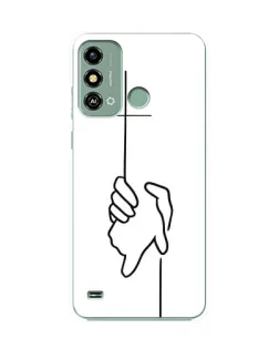 Чохол для ZTE Blade A53 з картинкою «Рука тримає»