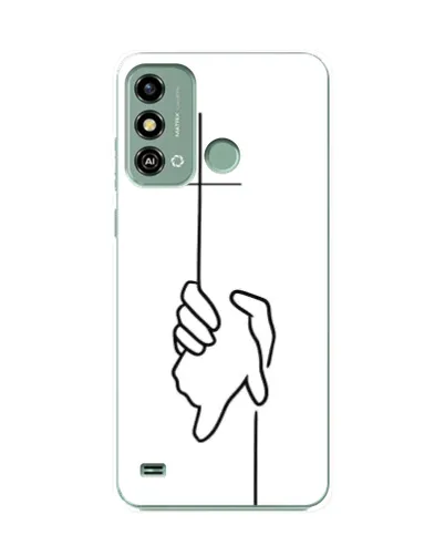 Чехол для ZTE Blade A53 с картинкой «Рука держит» Чехол для ZTE Blade A53 с картинкой «Рука держит»