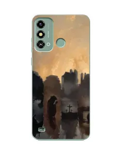 Чехол для ZTE Blade A53 с картинкой «Дорога к вере»