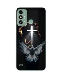 Чехол для ZTE Blade A53 с картинкой «Голубь и Свет»
