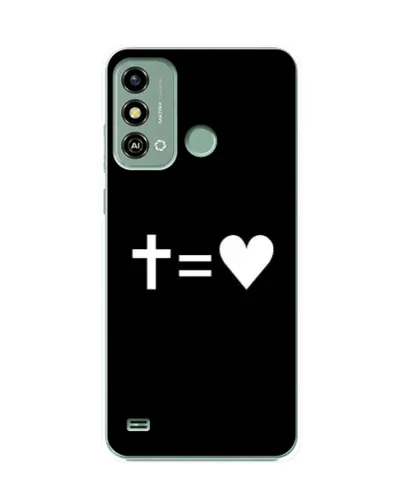 Чехол для ZTE Blade A53 с картинкой «Крест и Сердце» Чехол для ZTE Blade A53 с картинкой «Крест и Сердце»