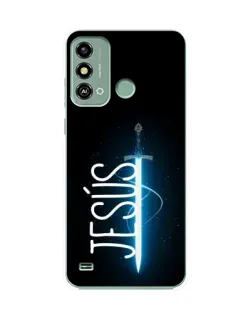 Чехол для ZTE Blade A53 с картинкой «Меч Духа Jesus»