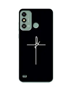 Чехол для ZTE Blade A53 с картинкой «Тонкий крест»