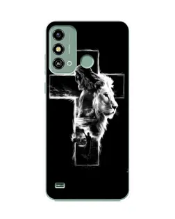 Чехол для ZTE Blade A53 с картинкой «Сияющий крест Jesus»