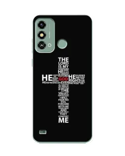 Чехол для ZTE Blade A53 с картинкой «Текстовый крест»