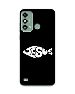 Чехол для ZTE Blade A53 с картинкой «Рыба Jesus»