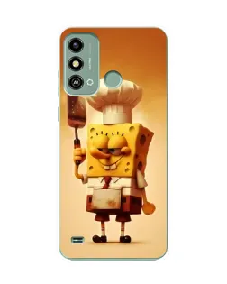 Чохол для ZTE Blade A53 з картинкою «Губка Боб кухар»
