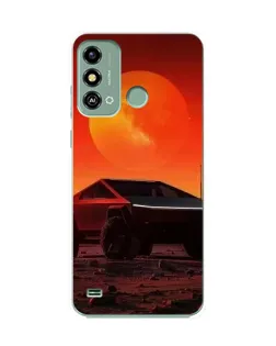Чохол для ZTE Blade A53 з картинкою «Cybertruck на Марсі»