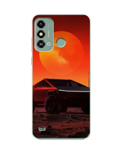 Чохол для ZTE Blade A53 з картинкою «Cybertruck на Марсі»