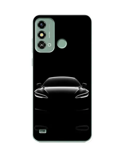 Чохол для ZTE Blade A53 з картинкою «Силует Tesla Night»