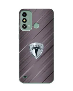 Чохол для ZTE Blade A53 з картинкою «Металева текстура Tesla»