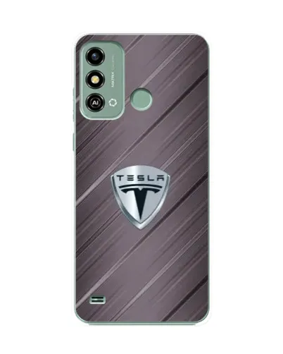 Чохол для ZTE Blade A53 з картинкою «Металева текстура Tesla»