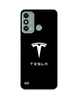 Чохол для ZTE Blade A53 з картинкою «Tesla White Logo»