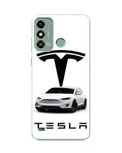 Чохол для ZTE Blade A53 з картинкою «Tesla White Style»