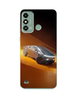 Чохол для ZTE Blade A53 з картинкою «Cybertruck у пустелі»