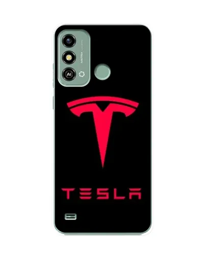 Чохол для ZTE Blade A53 з картинкою «Tesla Red Logo»