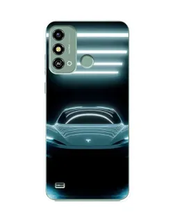 Чохол для ZTE Blade A53 з картинкою «Tesla в неоні»