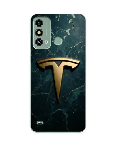Чохол для ZTE Blade A53 з картинкою «Мармурова Tesla Gold»
