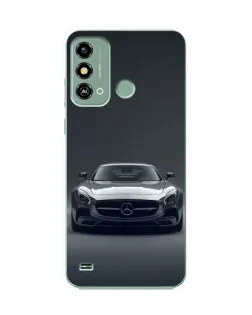 Чехол для ZTE Blade A53 с картинкой «Mercedes на черном»