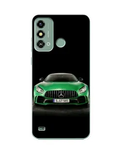 Чехол для ZTE Blade A53 с картинкой «Mercedes — неоновый лого»