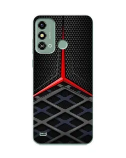 Чехол для ZTE Blade A53 с картинкой «Mercedes Carbon Grid»