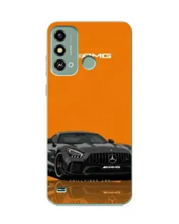 Чехол для ZTE Blade A53 с картинкой «Оранжевый Mercedes AMG»
