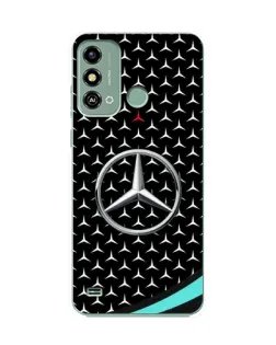 Чехол для ZTE Blade A53 с картинкой «Mercedes — бирюзовый акцент»