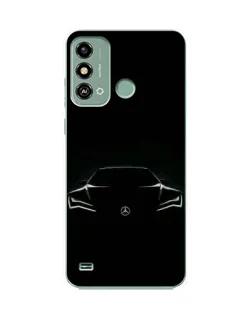 Чехол для ZTE Blade A53 с картинкой «Mercedes — силуэт авто»