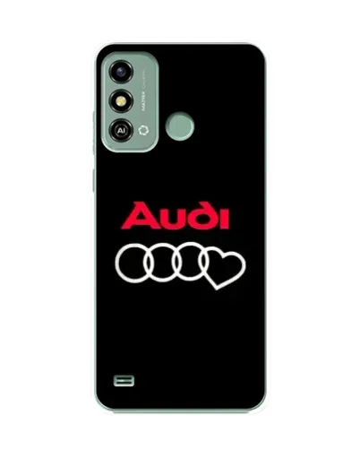 Чехол для ZTE Blade A53 с картинкой «Логотип Audi Heart»