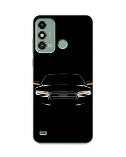 Чехол для ZTE Blade A53 с картинкой «Audi — ночной контур»
