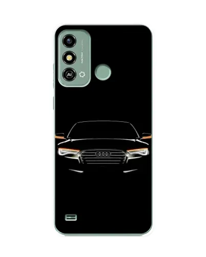 Чехол для ZTE Blade A53 с картинкой «Audi — ночной контур»
