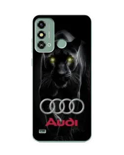 Чехол для ZTE Blade A53 с картинкой «Пантера и Audi»