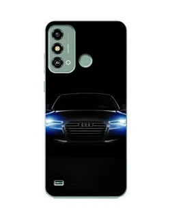 Чехол для ZTE Blade A53 с картинкой «Audi в неоне»
