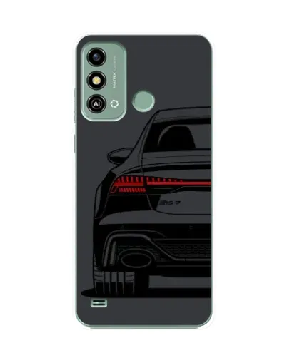 Чехол для ZTE Blade A53 с картинкой «Задняя часть Audi — арт»