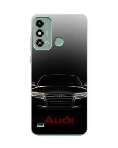 Чехол для ZTE Blade A53 с картинкой «Audi — градиентный контур»