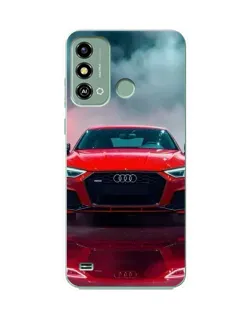 Чехол для ZTE Blade A53 с картинкой «Audi RS — красный стиль»