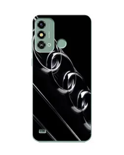 Чехол для ZTE Blade A53 с картинкой «Audi — абстрактные кольца»