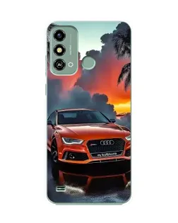 Чехол для ZTE Blade A53 с картинкой «Audi — закат»