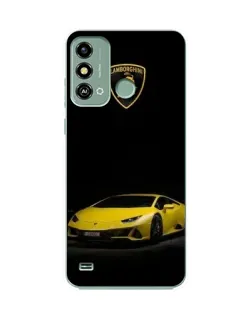 Чохол для ZTE Blade A53 з картинкою «Lamborghini жовтий акцент»