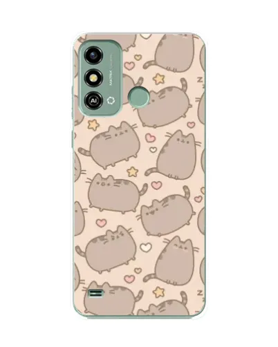 Чехол для ZTE Blade A53 с картинкой «Маленькие Пушины»
