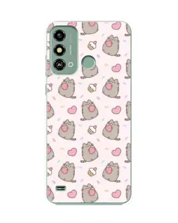 Чехол для ZTE Blade A53 с картинкой «Пушин и сладости»