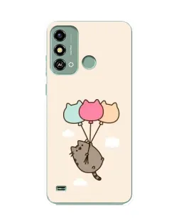 Чехол для ZTE Blade A53 с картинкой «Пушин на шариках»