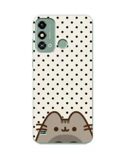 Чехол для ZTE Blade A53 с картинкой «Пушин в горошек»