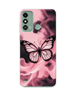 Чохол для ZTE Blade A53 з картинкою «Метелик у диму»
