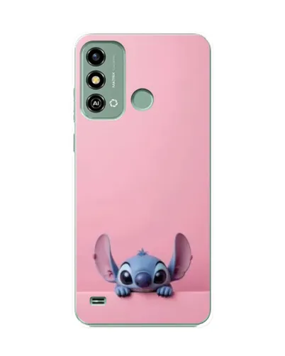 Чехол для ZTE Blade A53 с картинкой «Stitch выглядывает»