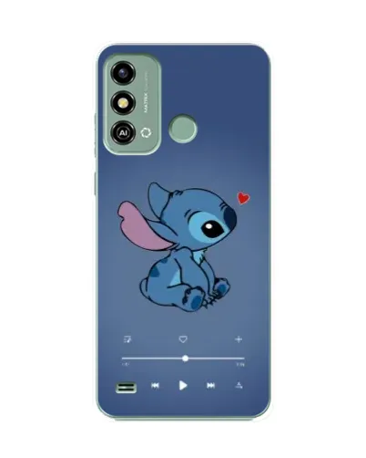 Чехол для ZTE Blade A53 с картинкой «Музыкальный Stitch»